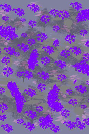 绿植树叶印花华亿平台图片