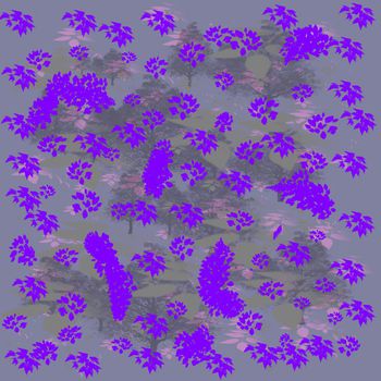 绿植树叶印花华亿平台图片