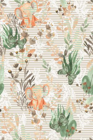 条纹印花华亿平台图片