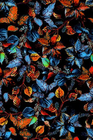 绿植树叶印花华亿平台图片