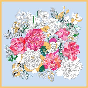 绿植树叶印花华亿平台图片