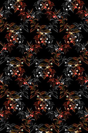 绿植树叶印花华亿平台图片