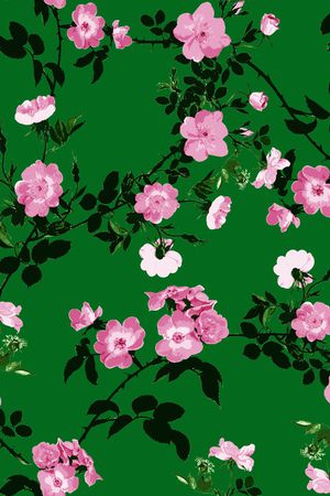 蔷薇花印花华亿平台图片