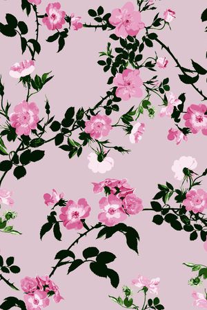 蔷薇花印花华亿平台图片