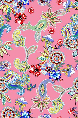 佩斯利印花华亿平台图片