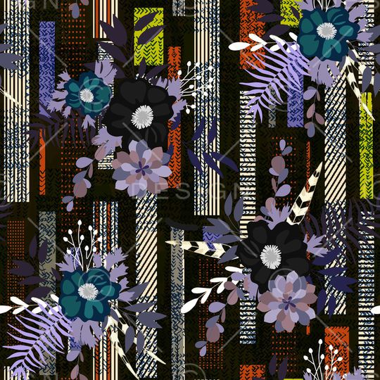 绿植树叶印花华亿平台图片