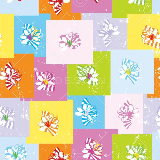 几何花卉印花华亿平台图片