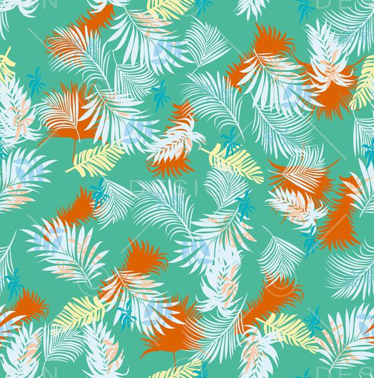 棕榈树印花华亿平台图片