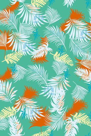 棕榈树印花华亿平台图片