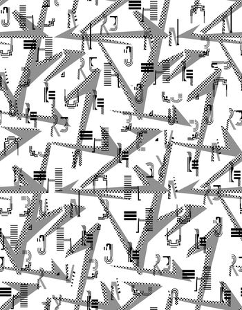 字母组合系列印花华亿平台图片