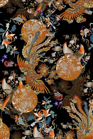 复古印花华亿平台图片