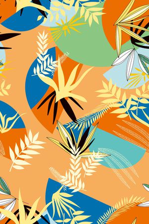 棕榈树印花华亿平台图片