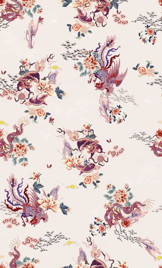 中国风印花华亿平台图片