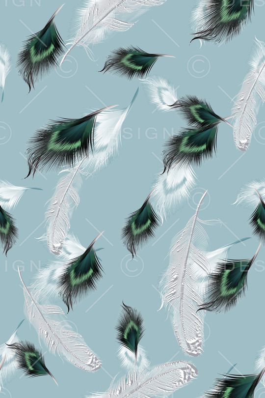 羽毛印花华亿平台图片