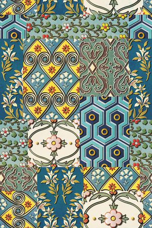 几何印花华亿平台图片