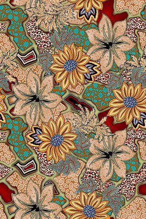 复古印花华亿平台图片