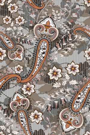 佩斯利印花华亿平台图片