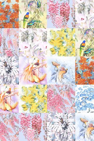 复古印花华亿平台图片