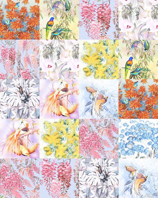 复古印花华亿平台图片