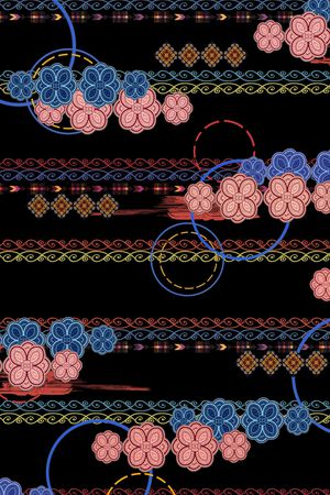 几何印花华亿平台图片