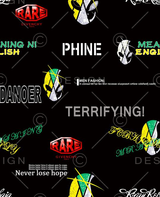 字母印花华亿平台图片