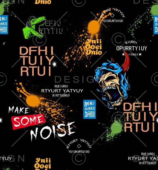 字母印花华亿平台图片