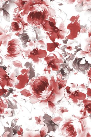 抽象花卉印花华亿平台图片