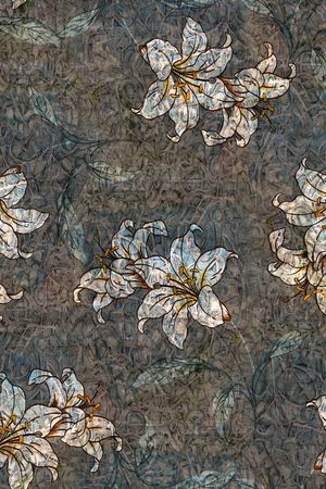 花卉印花华亿平台图片