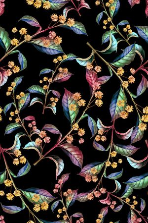 绿植树叶印花华亿平台图片