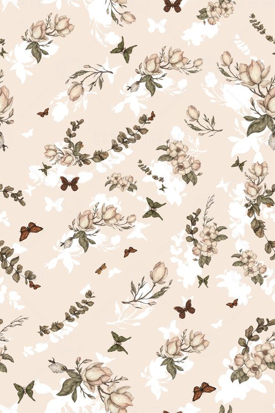 花卉蝴蝶印花华亿平台图片