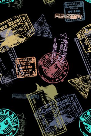 黑底花卉印花华亿平台图片