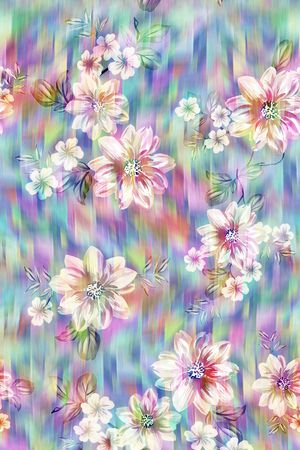 花卉印花华亿平台图片