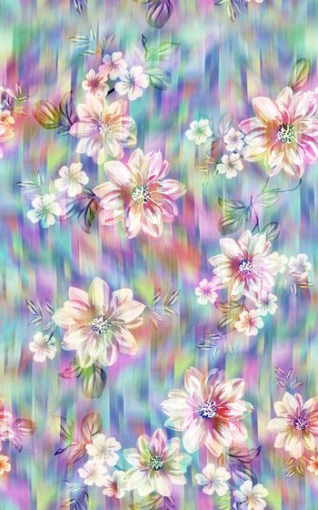 花卉印花华亿平台图片