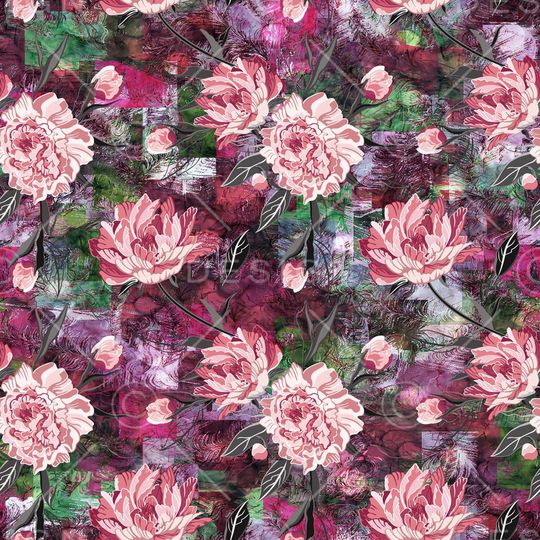 绿植树叶印花华亿平台图片