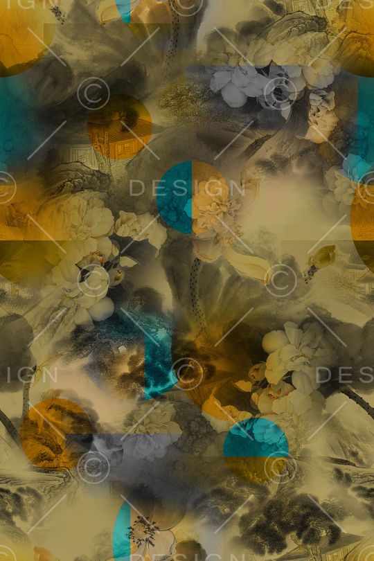 复古印花华亿平台图片