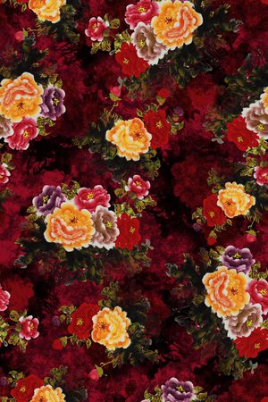 中国风印花华亿平台图片