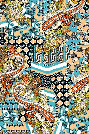 几何印花华亿平台图片