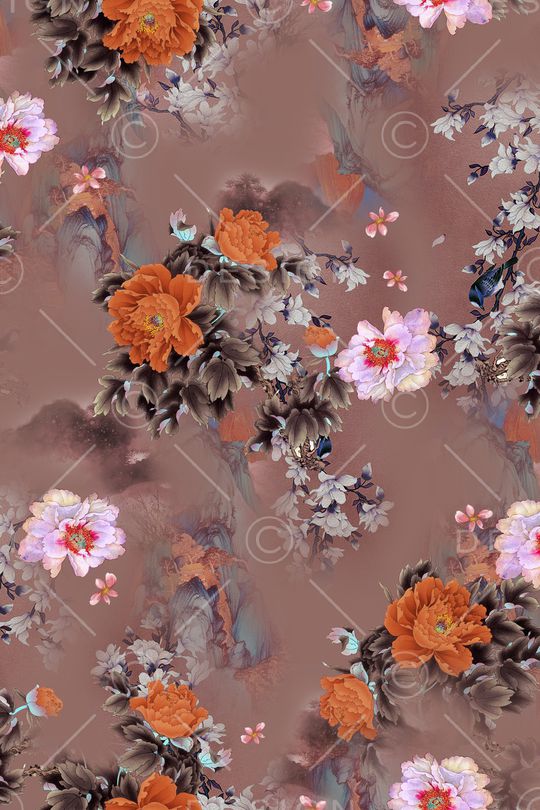 复古印花华亿平台图片