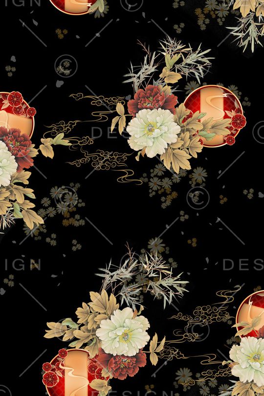 复古印花华亿平台图片