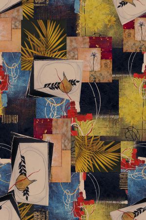 复古印花华亿平台图片