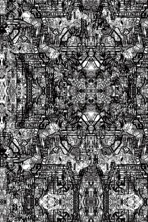 黑白条纹印花华亿平台图片