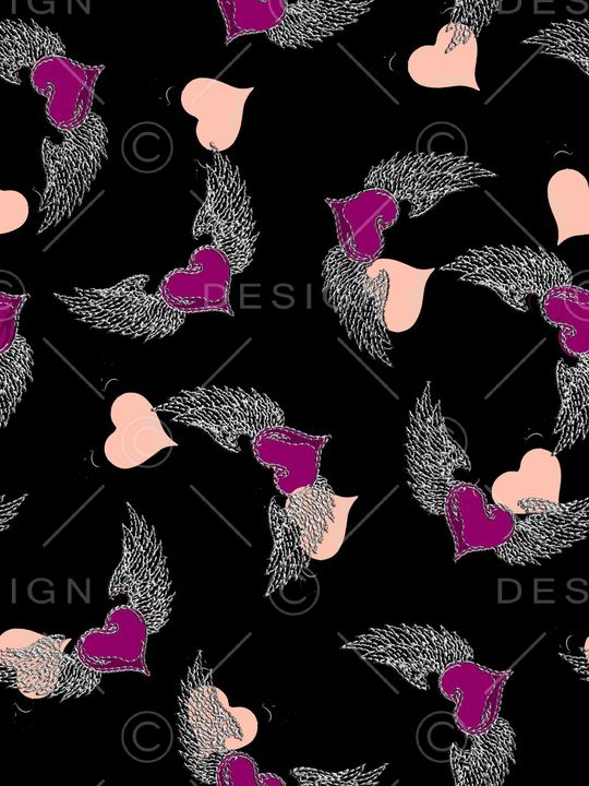 翅膀印花华亿平台图片