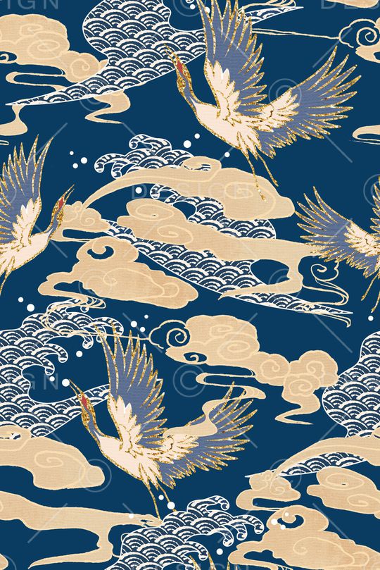 仙鹤印花华亿平台图片