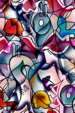 几何印花华亿平台图片