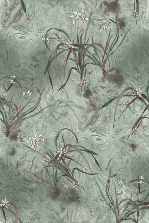 兰花印花华亿平台图片