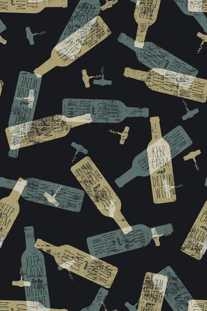 酒瓶印花华亿平台图片