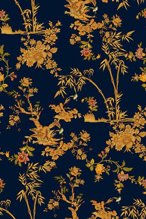 中国风印花华亿平台图片