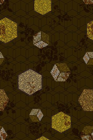 几何印花华亿平台图片