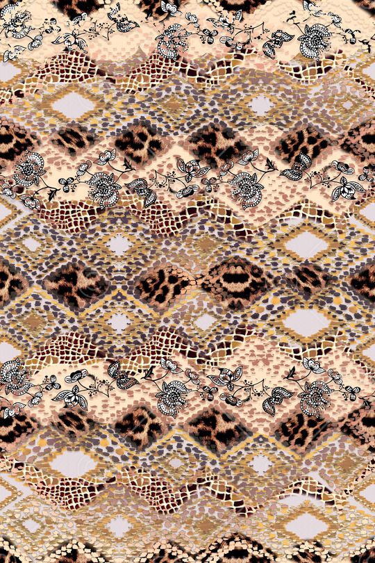 豹纹印花华亿平台图片