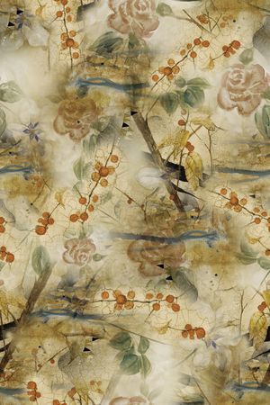 复古印花华亿平台图片